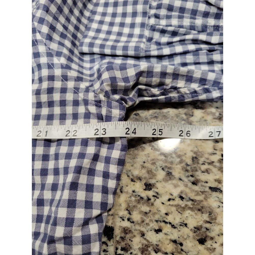 MTailor‎ Men's Medium Blue Cotton Long Sleeve Dress Shirt No Size Tag